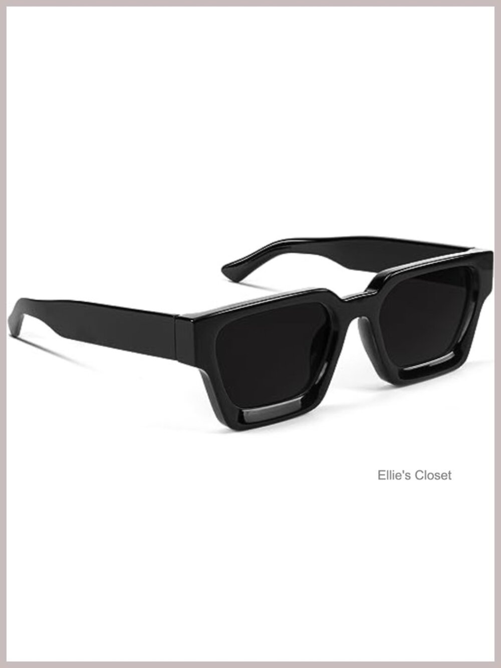 Square Sunglasses Thick Chunky Frame UV400 Protection Unisex